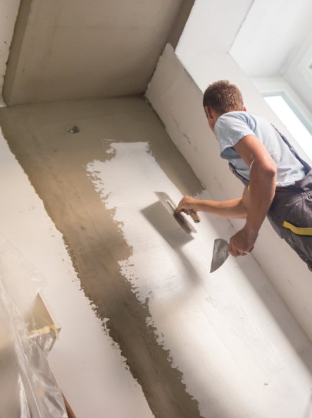 renovatie pleisterwerken binnenafwerking woning Haacht Leuven Mechelen